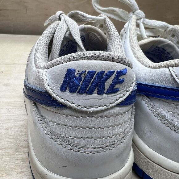USED sz 4.5Y YOUTH Nike Dunk Low GS Summit White/Hyper Royal Blue DH9765-105 - Picture 5 of 8